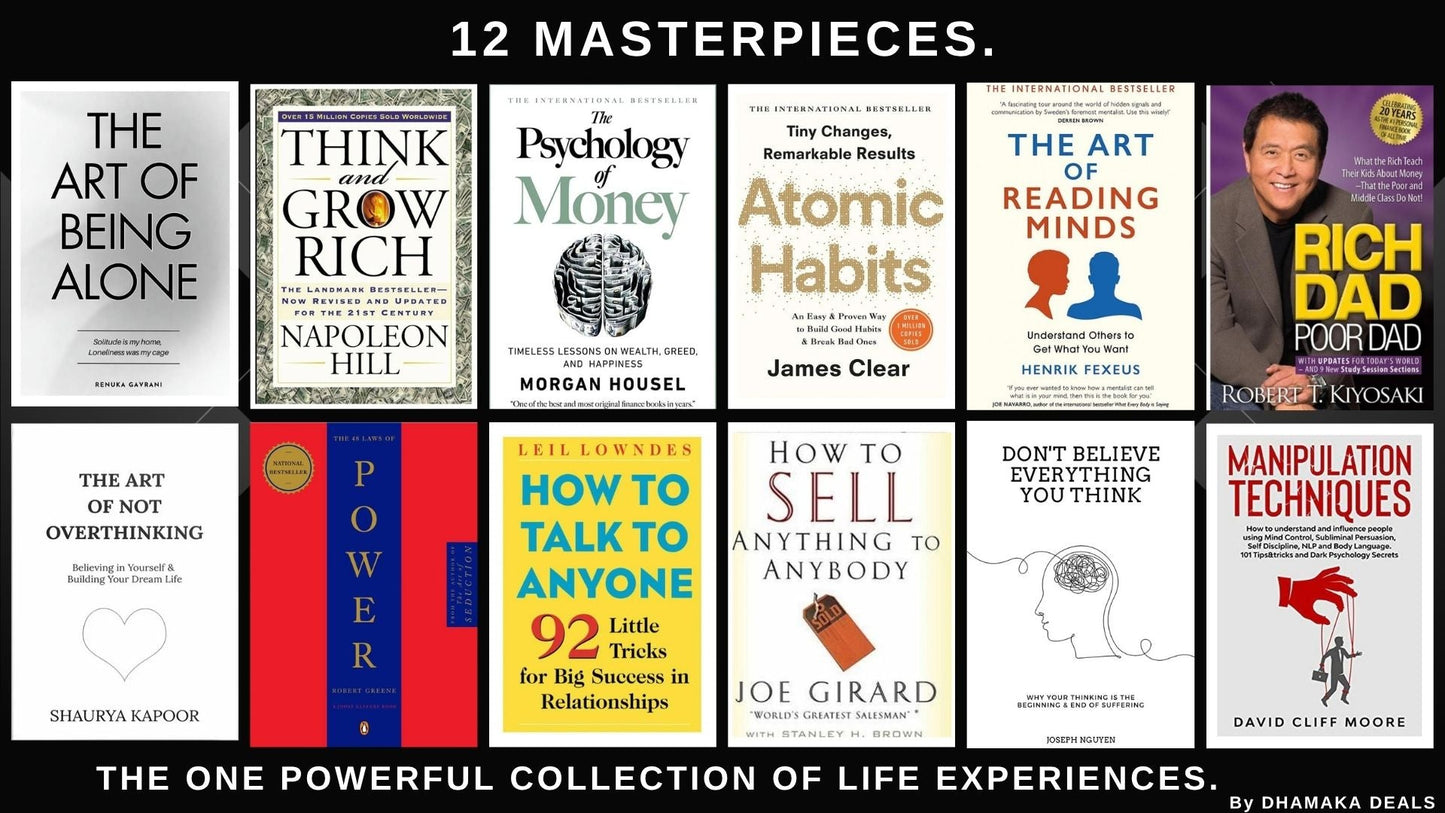 Self-Help & Success Book Bundle – 12 Life-Changing Bestsellers in One Set